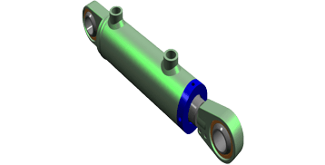 Cylindrical bearing clevis type cylinder